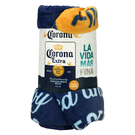 Corona Logo Fleece Throw Blanket - Nov