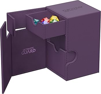 Flip'n'Tray Deck Box-Purple - Supplies