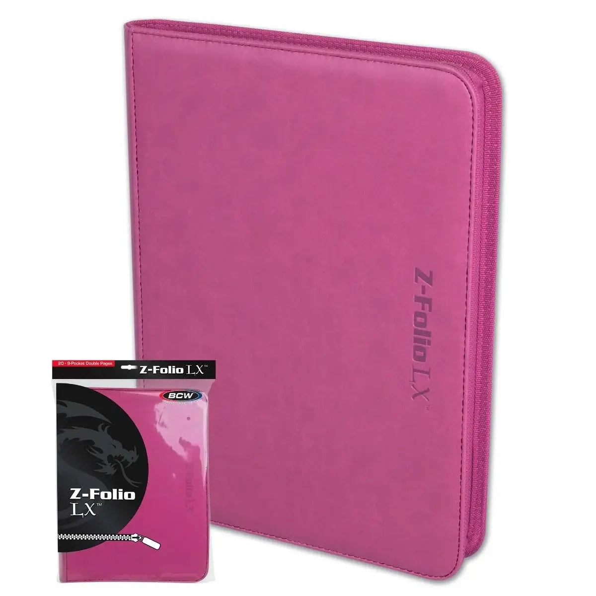 PKT BCW Zipfolio-Pink - Supplies